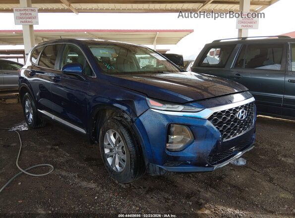 5NMS2CAD8KH087168 2019 HYUNDAI SANTA FE Blue წინა მარჯვენა