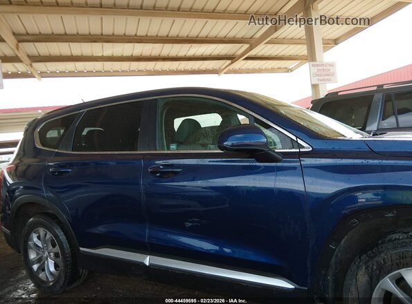 5NMS2CAD8KH087168 2019 HYUNDAI SANTA FE Blue უკანა სალონის ხედი