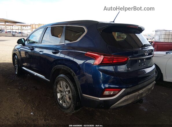 5NMS2CAD8KH087168 2019 HYUNDAI SANTA FE Blue უკანა მარცხენა