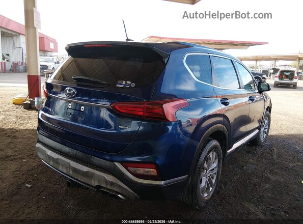 5NMS2CAD8KH087168 2019 HYUNDAI SANTA FE Blue უკანა მარჯვენა
