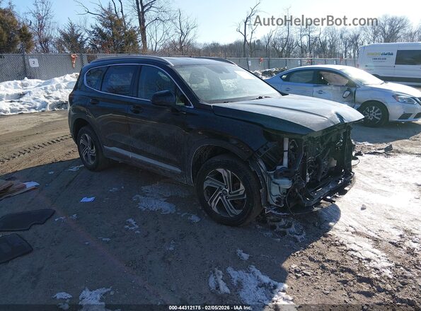5NMS2DAJ1NH467825 2022 HYUNDAI SANTA FE Black Przód prawy