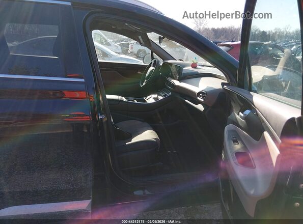 5NMS2DAJ1NH467825 2022 HYUNDAI SANTA FE Black Widok wnętrza z przodu