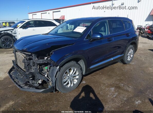 5NMS33AD9KH057674 2019 HYUNDAI SANTA FE Синий Передняя левая четверть