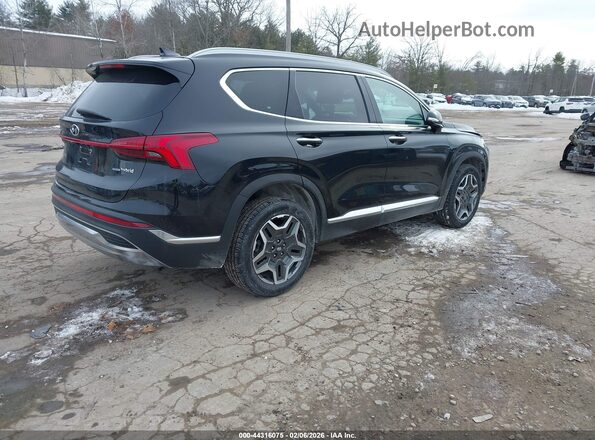 5NMS3DA12PH020954 2023 HYUNDAI SANTA FE HYBRID Черный Задняя правая четверть