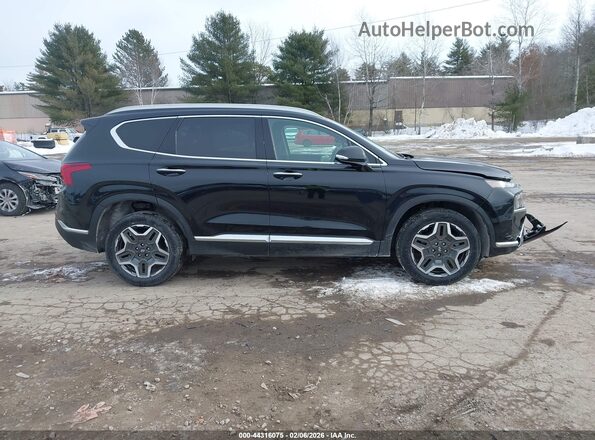 5NMS3DA12PH020954 2023 HYUNDAI SANTA FE HYBRID Черный Вид задней части салона