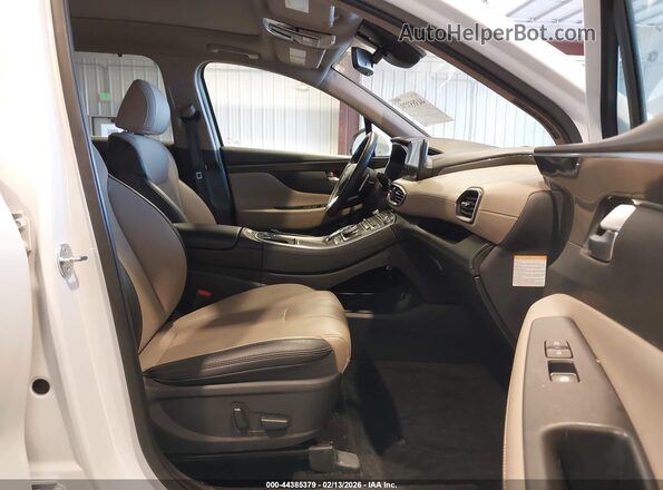 5NMS3DA16PH020262 2023 HYUNDAI SANTA FE HYBRID White Вид салону спереду