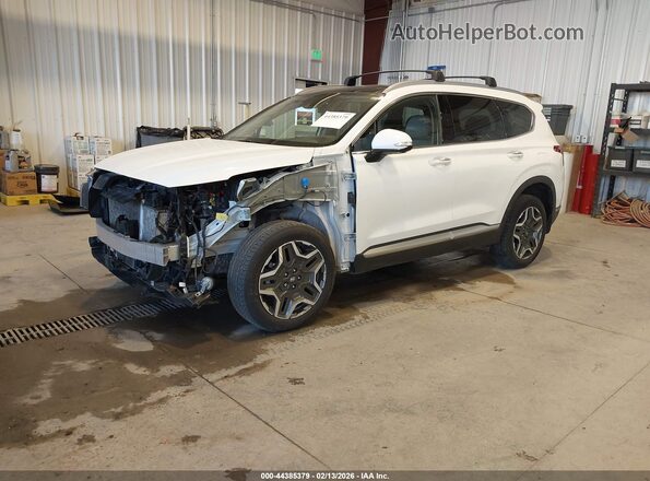 5NMS3DA16PH020262 2023 HYUNDAI SANTA FE HYBRID White Передня ліва чверть