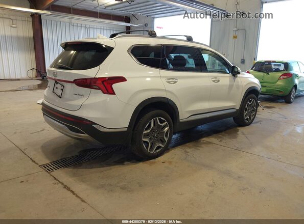 5NMS3DA16PH020262 2023 HYUNDAI SANTA FE HYBRID White Задня права чверть
