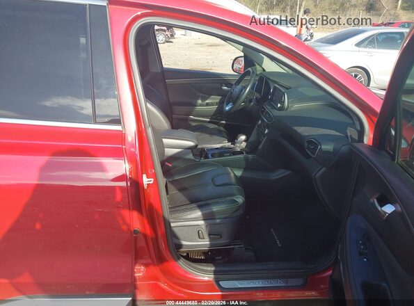 5NMS53AA6KH046292 2019 HYUNDAI SANTA FE Red Widok wnętrza z przodu