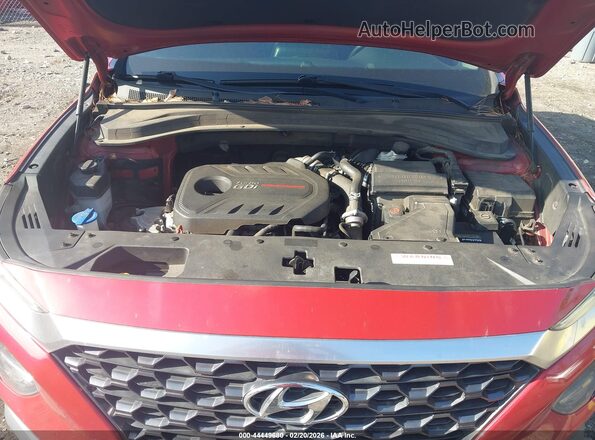 5NMS53AA6KH046292 2019 HYUNDAI SANTA FE Red Widok z tyłu