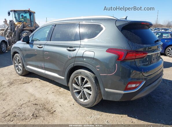 5NMS53ADXKH045270 2019 HYUNDAI SANTA FE Серый Задняя левая четверть