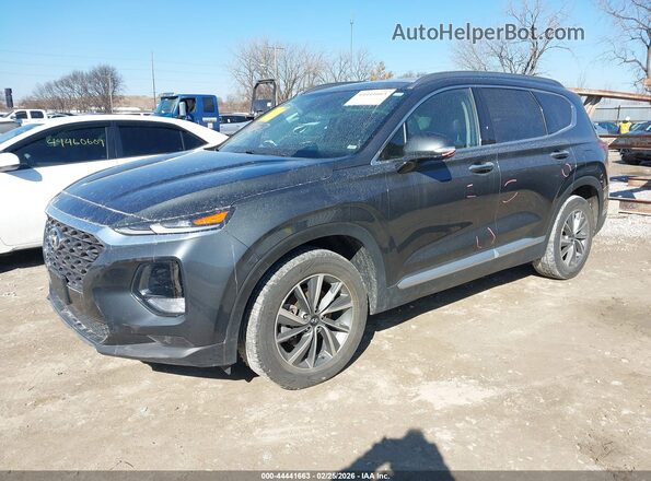 5NMS53ADXKH045270 2019 HYUNDAI SANTA FE Серый Передняя левая четверть