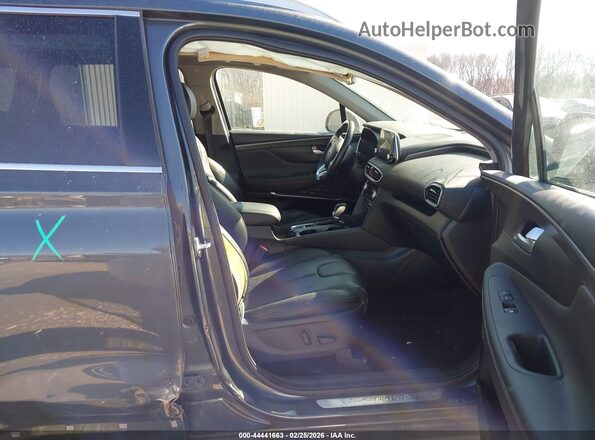 5NMS53ADXKH045270 2019 HYUNDAI SANTA FE Серый Вид салона спереди
