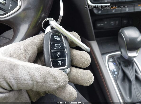5NMS53ADXKH047021 2019 HYUNDAI SANTA FE Синий Вид панели приборов