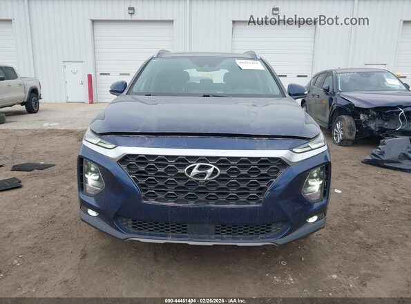5NMS53ADXKH047021 2019 HYUNDAI SANTA FE Синий Вид щитка приборов