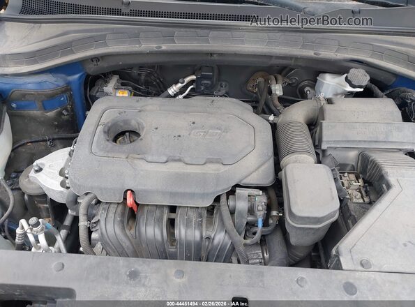 5NMS53ADXKH047021 2019 HYUNDAI SANTA FE Синий Вид сзади
