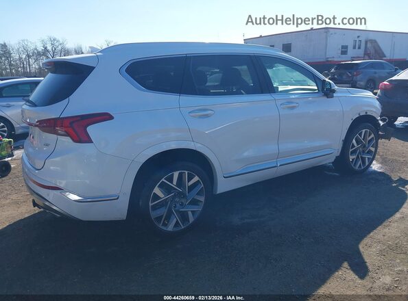 5NMS54AL7PH490022 2023 HYUNDAI SANTA FE CALLIGRAPHY White Задня права чверть