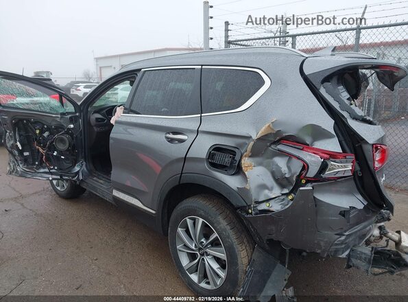 5NMS5CAD6LH142404 2020 HYUNDAI SANTA FE Серый Вид задней части салона