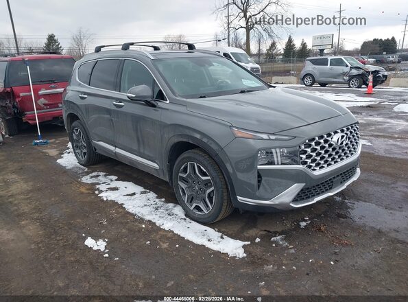 5NMS5DA13PH019208 2023 HYUNDAI SANTA FE HYBRID Gray Передня права чверть