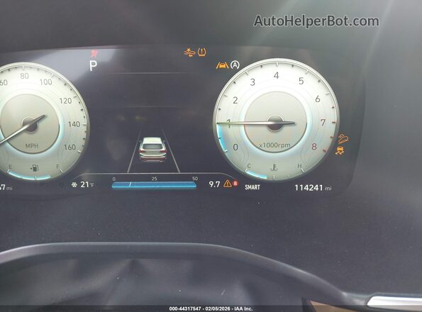 5NMS5DAL4MH348545 2021 HYUNDAI SANTA FE CALLIGRAPHY White Vista de los asientos traseros
