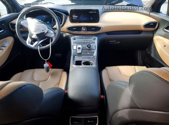 5NMS5DAL4PH575447 2023 HYUNDAI SANTA FE CALLIGRAPHY Blue Dashboard view