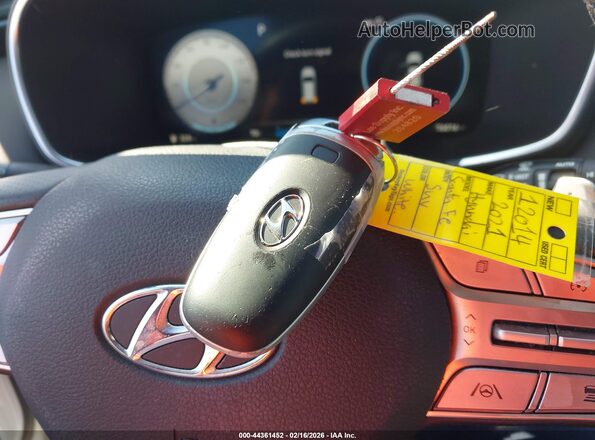 5NMS5DAL5MH316686 2021 HYUNDAI SANTA FE CALLIGRAPHY White Vista del salpicadero