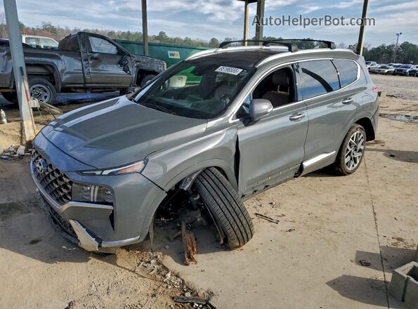 5NMS5DAL5MH367489 2021 HYUNDAI SANTA FE CALLIGRAPHY Gray Vista tres cuartos delantera izquierda