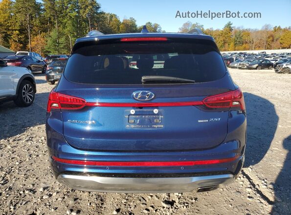 5NMS5DALXPH522073 2023 HYUNDAI SANTA FE CALLIGRAPHY Blue უკანა ხედი