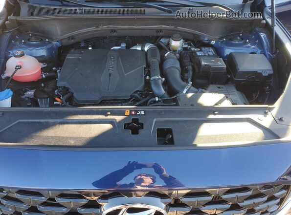 5NMS5DALXPH522073 2023 HYUNDAI SANTA FE CALLIGRAPHY Blue ძრავის განყოფილების ხედი
