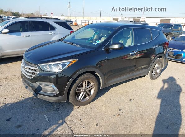 5NMZT3LB5JH069507 2018 HYUNDAI SANTA FE SPORT Черный Передняя левая четверть
