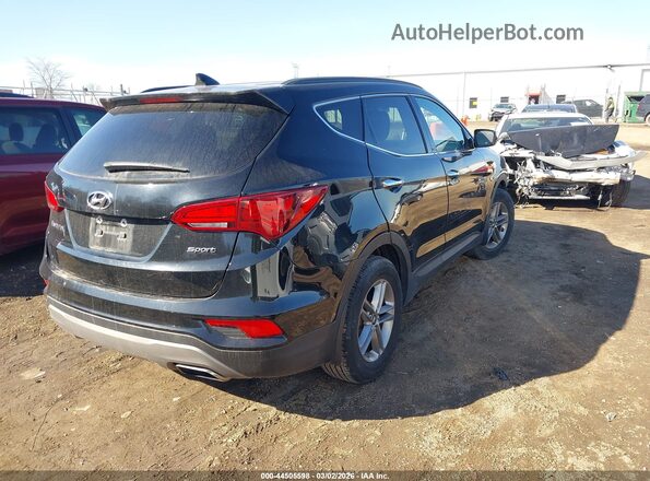 5NMZU3LB8HH015707 2017 HYUNDAI SANTA FE SPORT Черный Задняя правая четверть