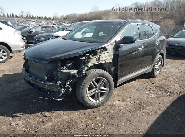 5NMZU3LB8HH015707 2017 HYUNDAI SANTA FE SPORT Черный Передняя левая четверть