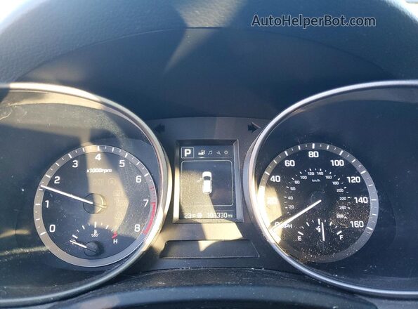 5NMZUDLB2JH070830 2018 HYUNDAI SANTA Черный Вид щитка приборов