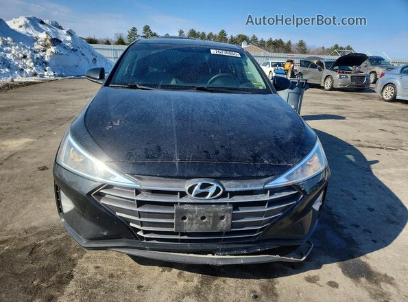 5NPD74LF1KH455756 2019 HYUNDAI ELANTRA Black Widok z przodu