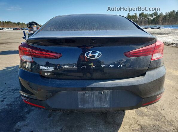 5NPD74LF1KH455756 2019 HYUNDAI ELANTRA Black Widok z tyłu