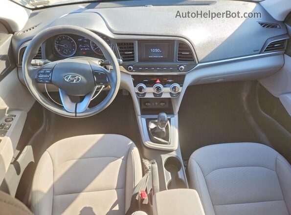 5NPD74LF1KH455756 2019 HYUNDAI ELANTRA Black Widok deski rozdzielczej