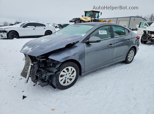5NPD74LF3KH424864 2019 HYUNDAI ELANTRA Серый Передняя левая четверть