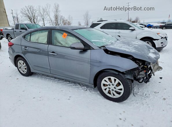 5NPD74LF3KH424864 2019 HYUNDAI ELANTRA Серый Передняя правая четверть