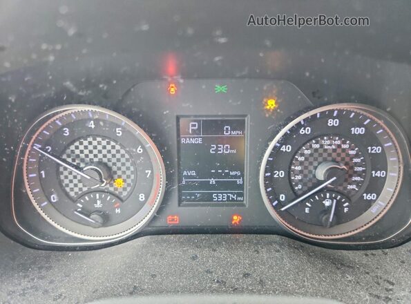 5NPD74LF3KH424864 2019 HYUNDAI ELANTRA Серый Вид щитка приборов