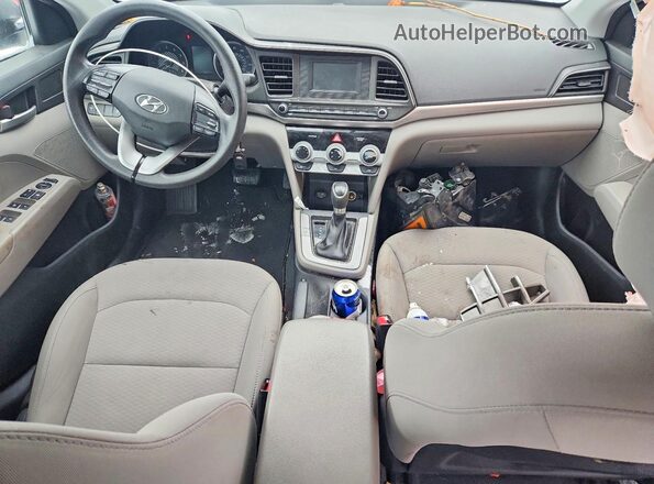 5NPD74LF3KH424864 2019 HYUNDAI ELANTRA Серый Вид панели приборов