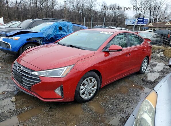 5NPD74LF3KH425593 2019 HYUNDAI ELANTRA Red Передня ліва чверть