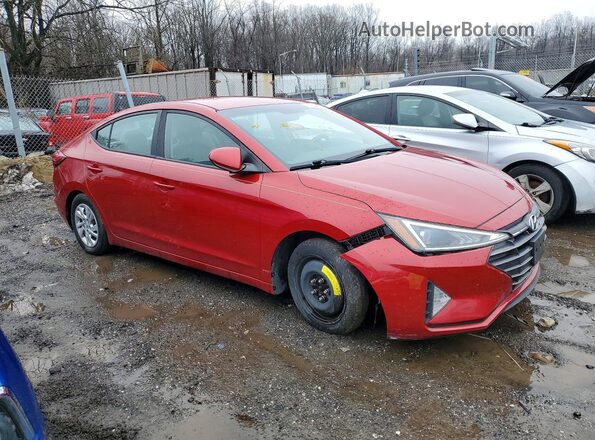 5NPD74LF3KH425593 2019 HYUNDAI ELANTRA Red Передня права чверть