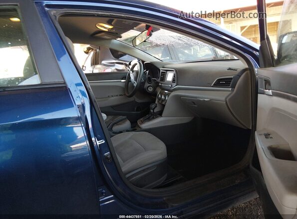 5NPD74LF3KH456374 2019 HYUNDAI ELANTRA Blue წინა სალონის ხედი