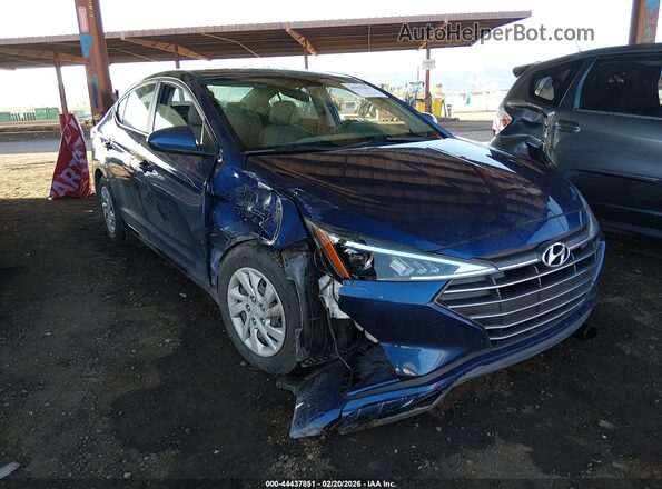 5NPD74LF3KH456374 2019 HYUNDAI ELANTRA Blue წინა მარჯვენა