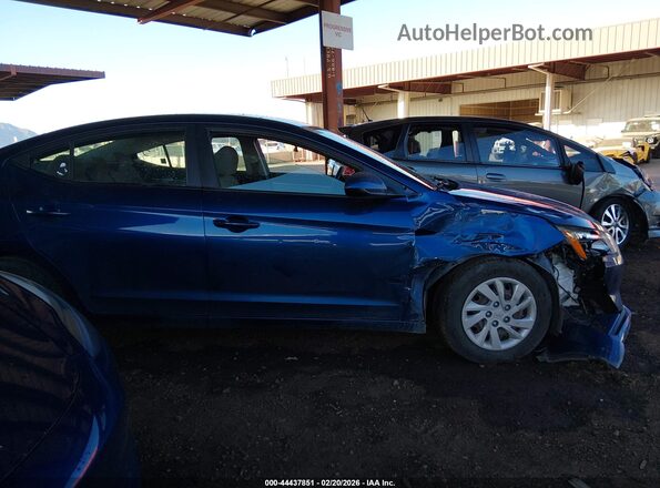 5NPD74LF3KH456374 2019 HYUNDAI ELANTRA Blue უკანა სალონის ხედი
