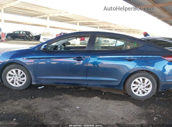 5NPD74LF3KH456374 2019 HYUNDAI ELANTRA Blue სალონის 360-გრადუსიანი ხედი
