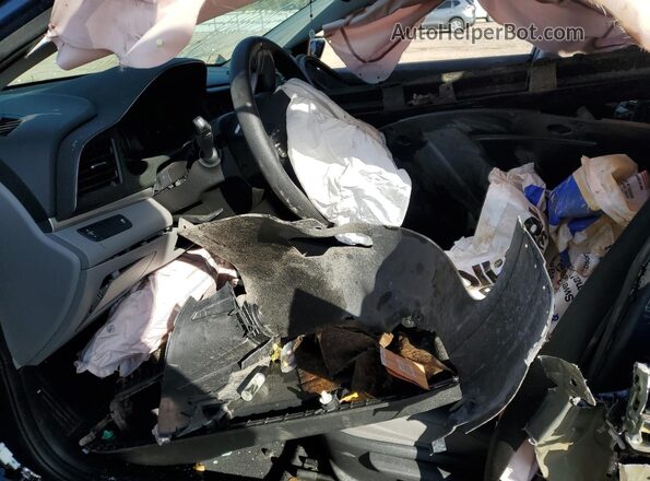 5NPD74LF4KH464029 2019 HYUNDAI ELANTRA Blue წინა სალონის ხედი