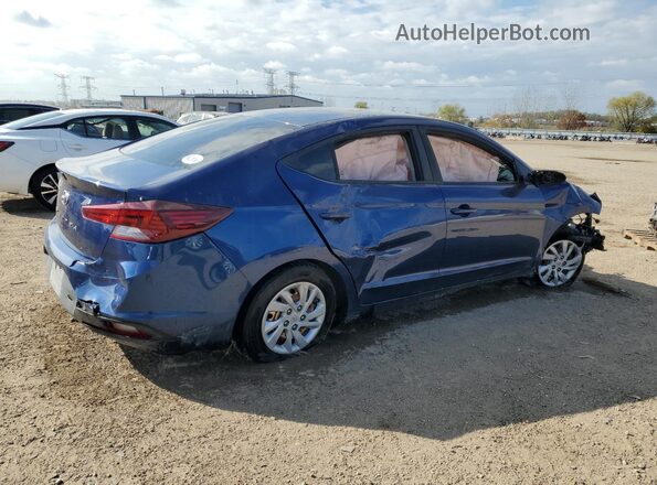 5NPD74LF4KH464029 2019 HYUNDAI ELANTRA Blue უკანა მარჯვენა