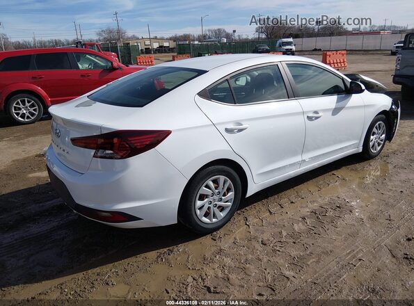 5NPD74LF6KH435681 2019 HYUNDAI ELANTRA Белый Задняя правая четверть