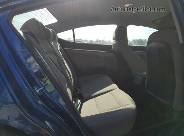 5NPD74LF6KH442419 2019 HYUNDAI ELANTRA Синий Вид задних сидений